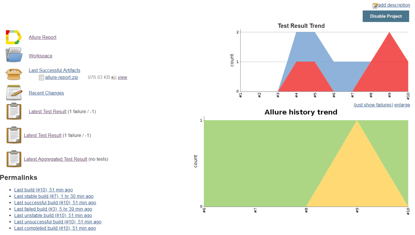 Allure Jenkins Plugin