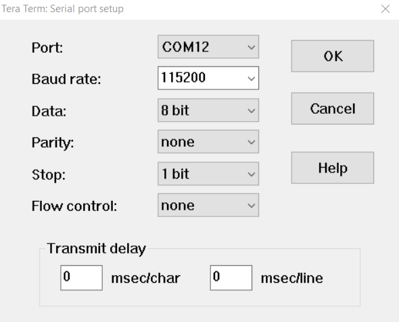 Tera Term Configuration